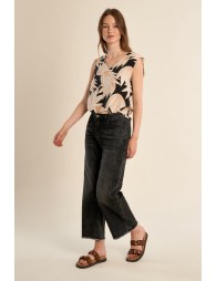 Top à imprimé floral