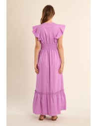 Robe longue en volume