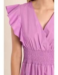 Robe longue en volume