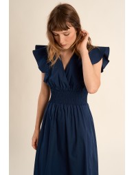 Long dress in volume