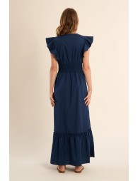 Long dress in volume