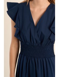 Robe longue en volume