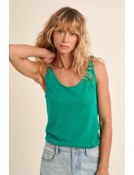 Basic terry cloth tank top