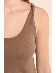 Basic terry cloth tank top