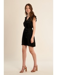 Robe courte et nouable à la taille