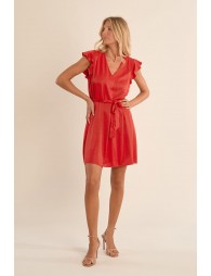 Robe courte et nouable à la taille