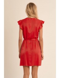 Robe courte et nouable à la taille