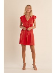 Robe courte et nouable à la taille