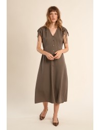 Midi dress, V-neck