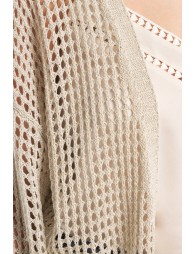 Gilet en maille irisé et semi-transparence