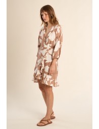 Robe courte, imprimée