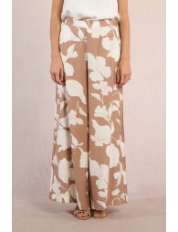 Wide pants, printed