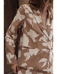 Straight and cropped blazer, printed