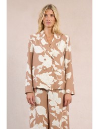 Straight and cropped blazer, printed