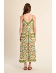 Long, flowing, printed dress