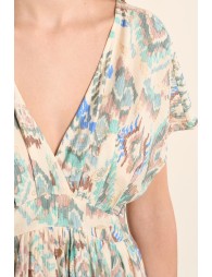 Robe longue à motif ethnique