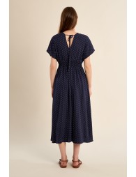 Long polka dot dress