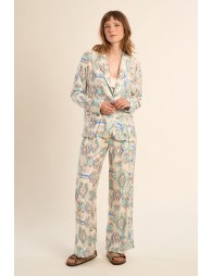 Straight printed blazer