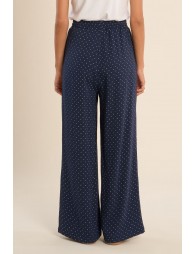 Printed flowing trousers