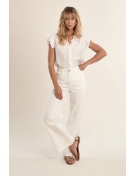 Top chemisier à volants