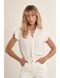 Ruffle blouse top