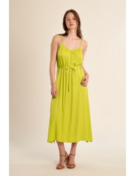 Robe longue à fines bretelles