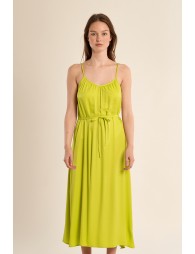 Long dress with thin straps