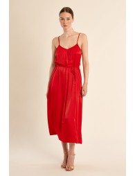 Long dress with thin straps