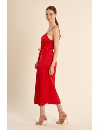 Long dress with thin straps