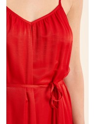 Long dress with thin straps