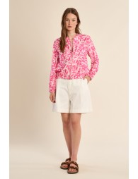 Bomber de mujer de manga larga, con estampado.