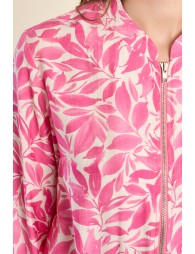 Bomber de mujer de manga larga, con estampado.