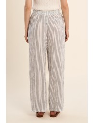 Cotton trousers, striped