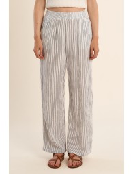 Pantalón de mujer largo, estampado rayas.