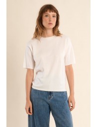 Jersey de mujer de manga corta, liso.