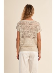 Knitted T-shirt, casual