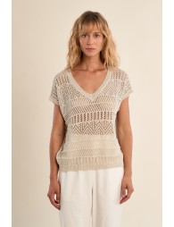 T-shirt en maille, décontracté