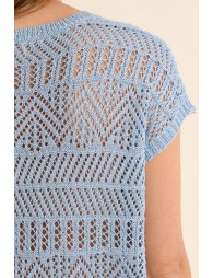 Knitted T-shirt, casual