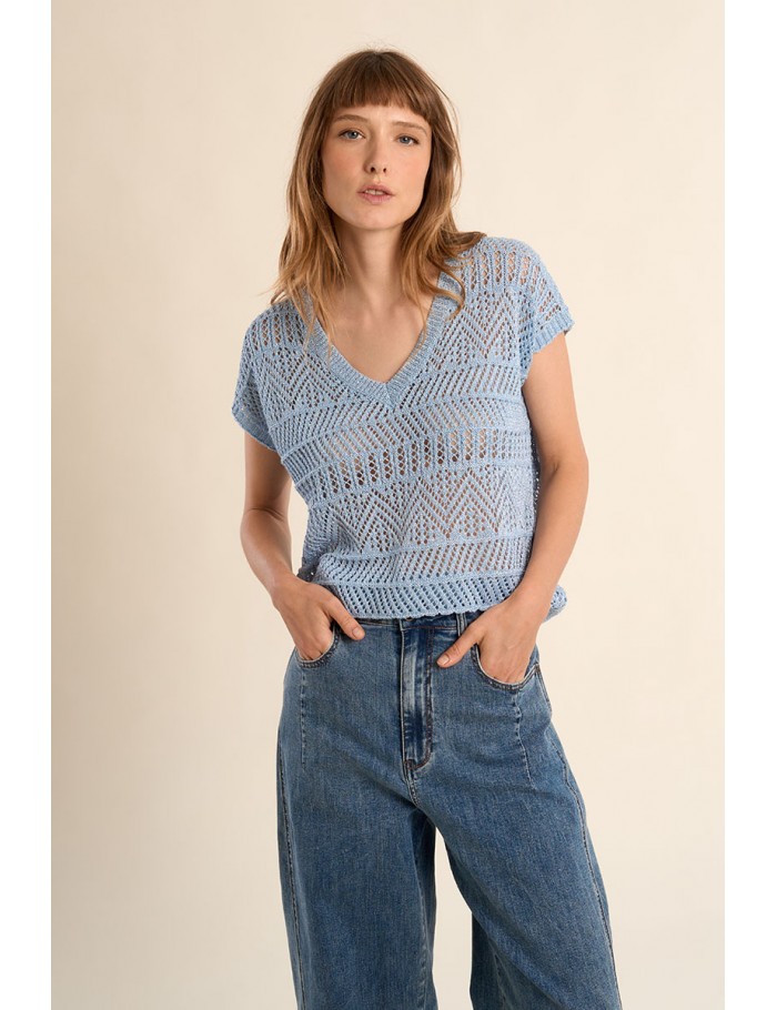 T-shirt en maille, décontracté