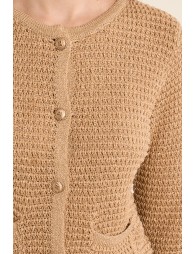 Cardigan en maille, col rond