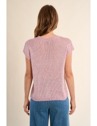 Pull en maille sans manches, col rond