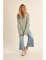 Pull en maille, col rond