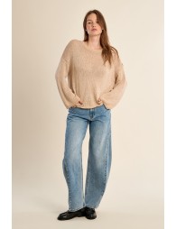 Pull en maille, col rond