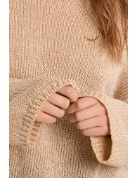 Jersey de mujer de manga larga, en punto mezclado.