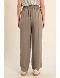 Pantalon taille haute, évasé