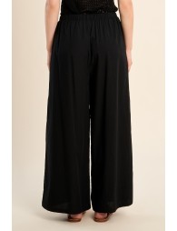 Pantalón de mujer largo, detalle abalorios.