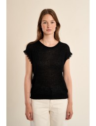 T-shirt en maille crochet