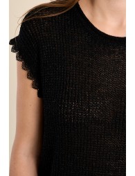 T-shirt en maille crochet