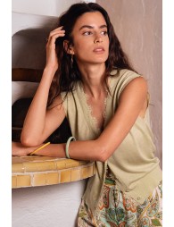 Gilet sans manches, col V