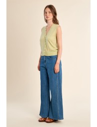 Gilet sans manches, col V